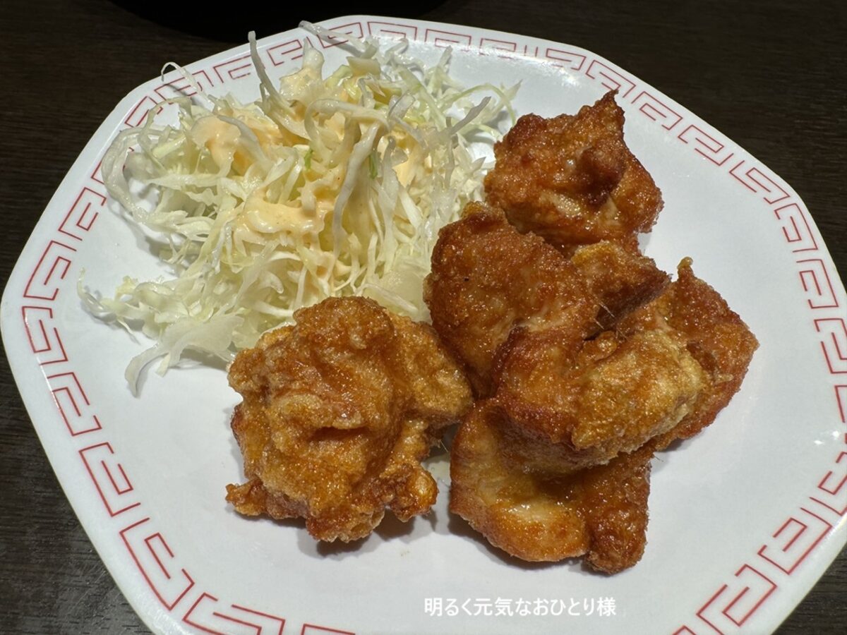 来来亭野洲本店にて京都風醤油味のラーメンでチャーハンや唐揚げが付いた「がっつりB定食」を堪能