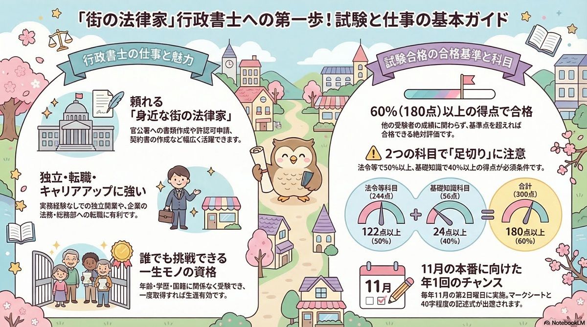 行政書士試験は年齢、学歴、国籍を問わず受験可能